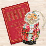 Adornos de madera para muñeco de Papá Noel de G. DeBrekht - Decoración navideña de muñeco de nieve - 8110712