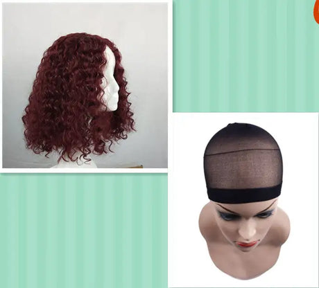 Beautiful short curly wig - Lootquake