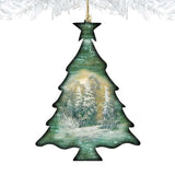 Adornos de madera con forma de árbol de G. DeBrekht - Decoración navideña - 81988123