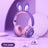 Rabbit Ear Headphones Wireless Luminous Extendable Wheat Headphones - Lootquake