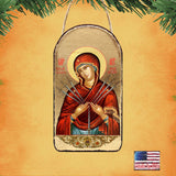 Adorno religioso cristiano de la Virgen María de las Siete Espadas - Decoración inspiradora - 87037