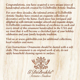 Adornos de vidrio de mercurio para muñeco de nieve de G. Debrekht - Decoración navideña de Papá Noel - 776021