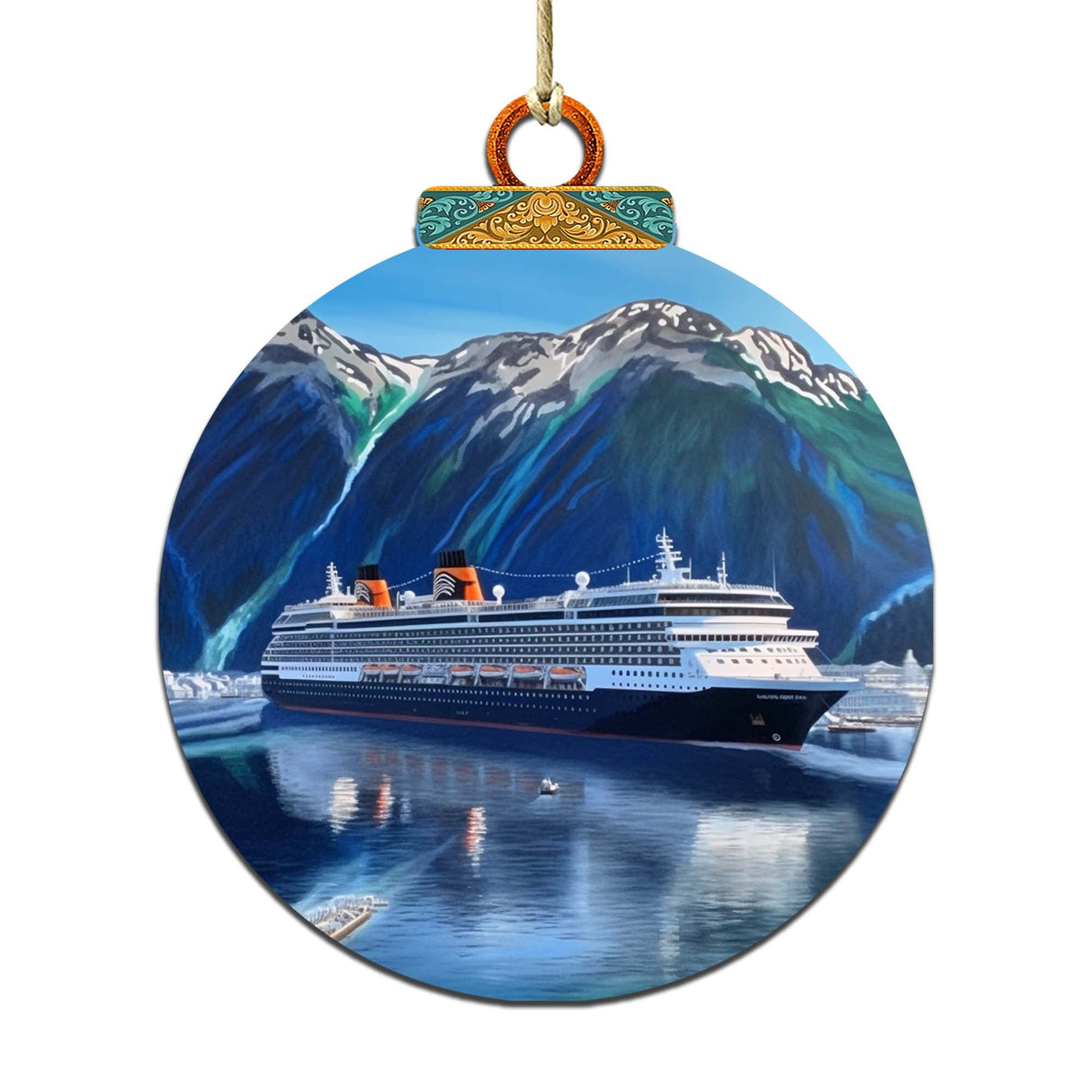 Adornos de madera para crucero por la cumbre de Alaska de G.Debrekht - Decoración navideña con temática de vida silvestre - 870067