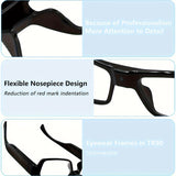 HD 1080P Smart Glasses Camera | Digital Video Recorder, 64GB Memory Card, Black ABS Frame, Rechargeable Battery, Eye Protection, HD Lens, Lightweight & Stylish Design, Sports Action Camera