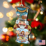 Old World Nutcracker Christmas Wooden Ornaments by G. DeBrekht - Christmas Decor - 8116430