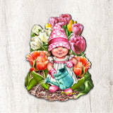 Blossom Gnome Easter Wreath Door Decor by D. Gelsinger - Easter Spring Decor - 8461063H-DG