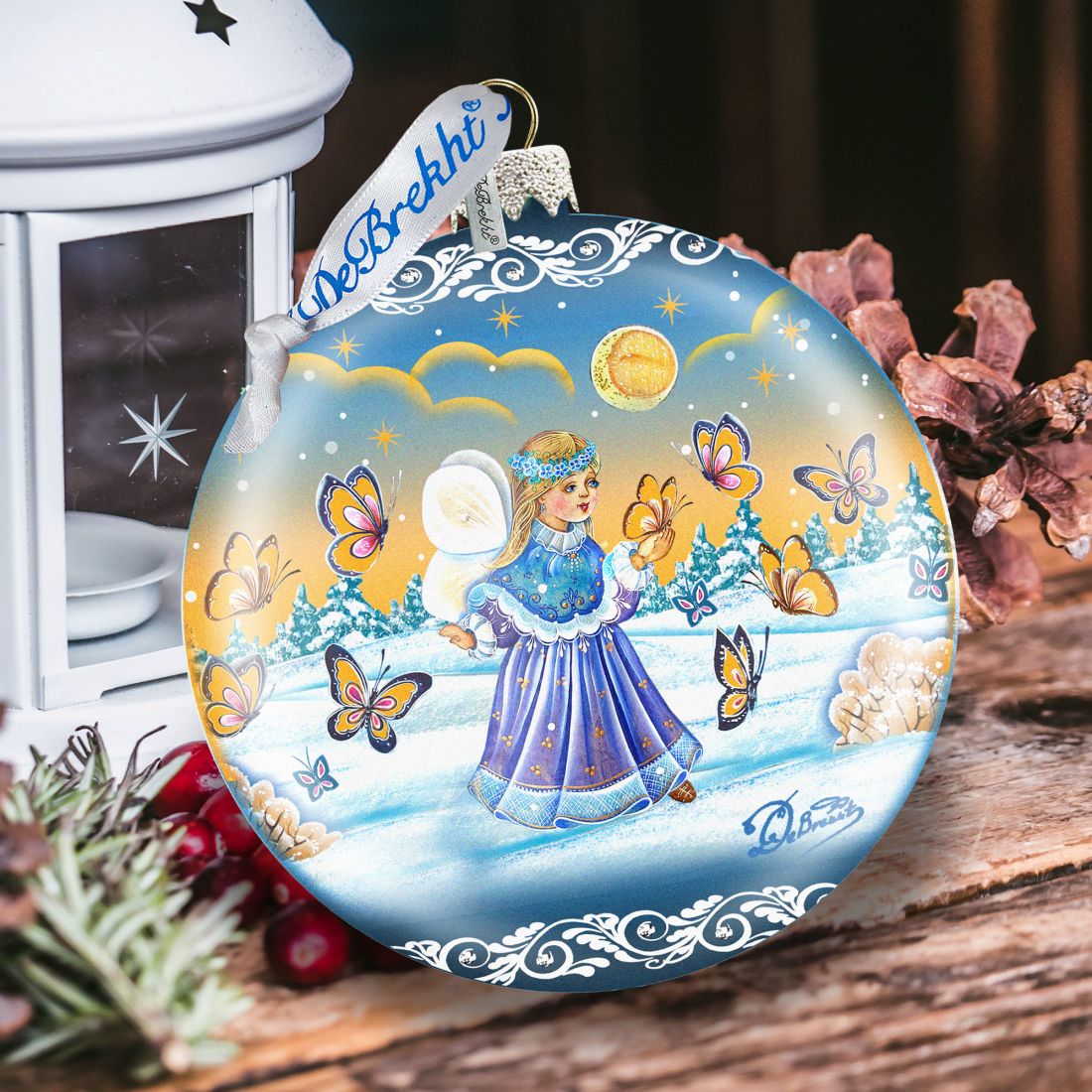 Butterfly Fairy Glass Ornament Limited Edition by G. DeBrekht - Christmas Decor - 73848