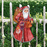 Decoración navideña para puerta de San Nicolás por G. DeBrekht - Decoración navideña de Papá Noel y muñeco de nieve - 8124120H