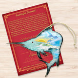 Marlin Fish Wooden Ornaments by G. DeBrekht - Coastal Holiday Decor - 8198533