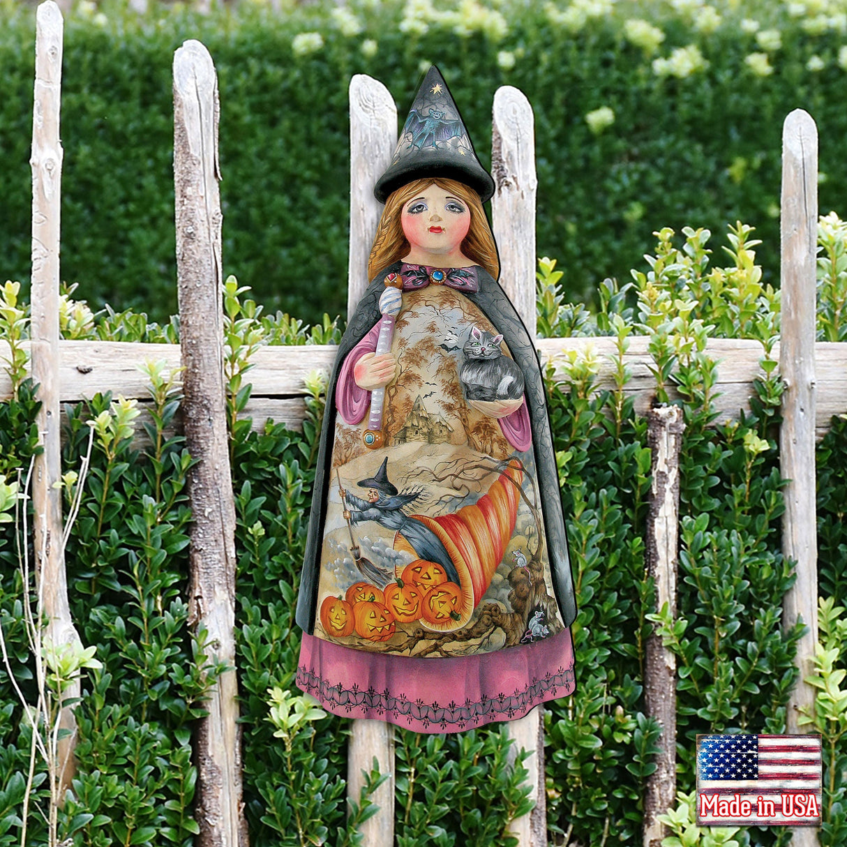 Decoración de puerta de bruja de Halloween por G. DeBrekht - Decoración de Halloween de Acción de Gracias - 8114170H