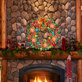 Christmas Holiday Door Wreath by G. DeBrekht - Christmas Decor - 8185307H