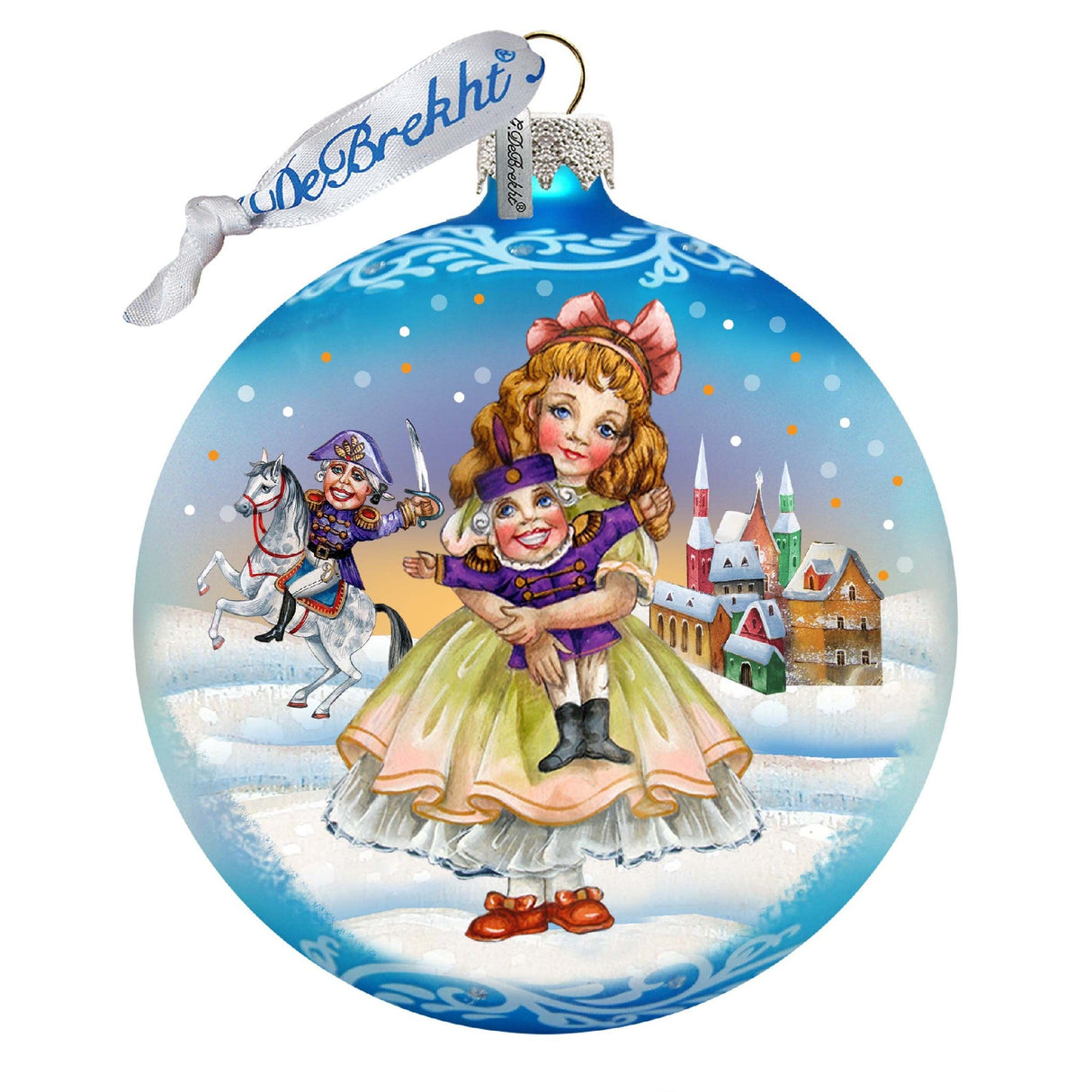 Nutcracker Clara Glass Ornament by G. DeBrekht - Christmas Décor - 73365