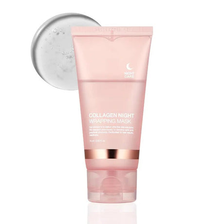 Face Night Mask Collagen Wrapping Mask Natural Ingredients Firming Elasticity & Hydration Anti-wrinkle For Skin Care - Lootquake