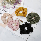 Girly Solid Color Large Intestine Hair Ring