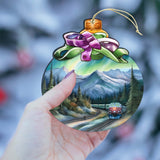 Mountain Glow Express Wooden Ornaments by G.Debrekht - Wildlife Holiday Decor - 870016