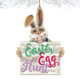 Adornos de madera de conejito de Pascua de primavera de G. DeBrekht - Decoración de primavera de Pascua - 8154423-2