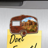 Camper Woodsy Shaped Refrigerator Magnets Set of 3