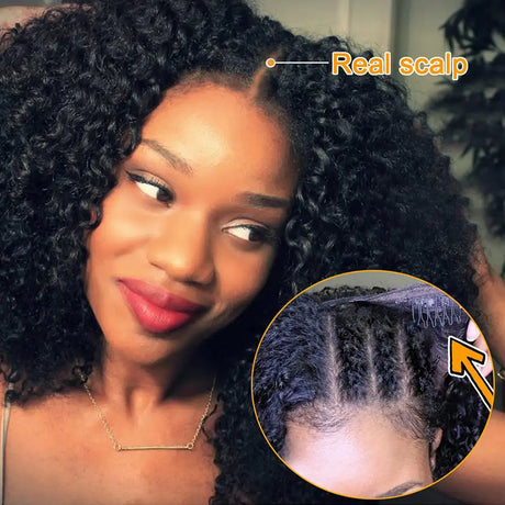 Full Mechanism Human Hair Wig Headgear - Lootquake