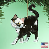 Cookie N Creme Cat Wooden Ornaments by Laura Seeley - Pets Dog and Cats Decor - 8512064-LS