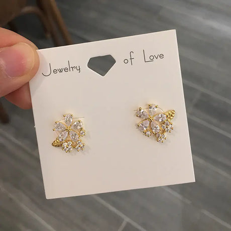 Sunflower Stud Earrings and Dangle Earrings Set - Lootquake