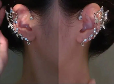 Women's Zircon Wheat Earrings Without Pierced Earrings - Lootquake