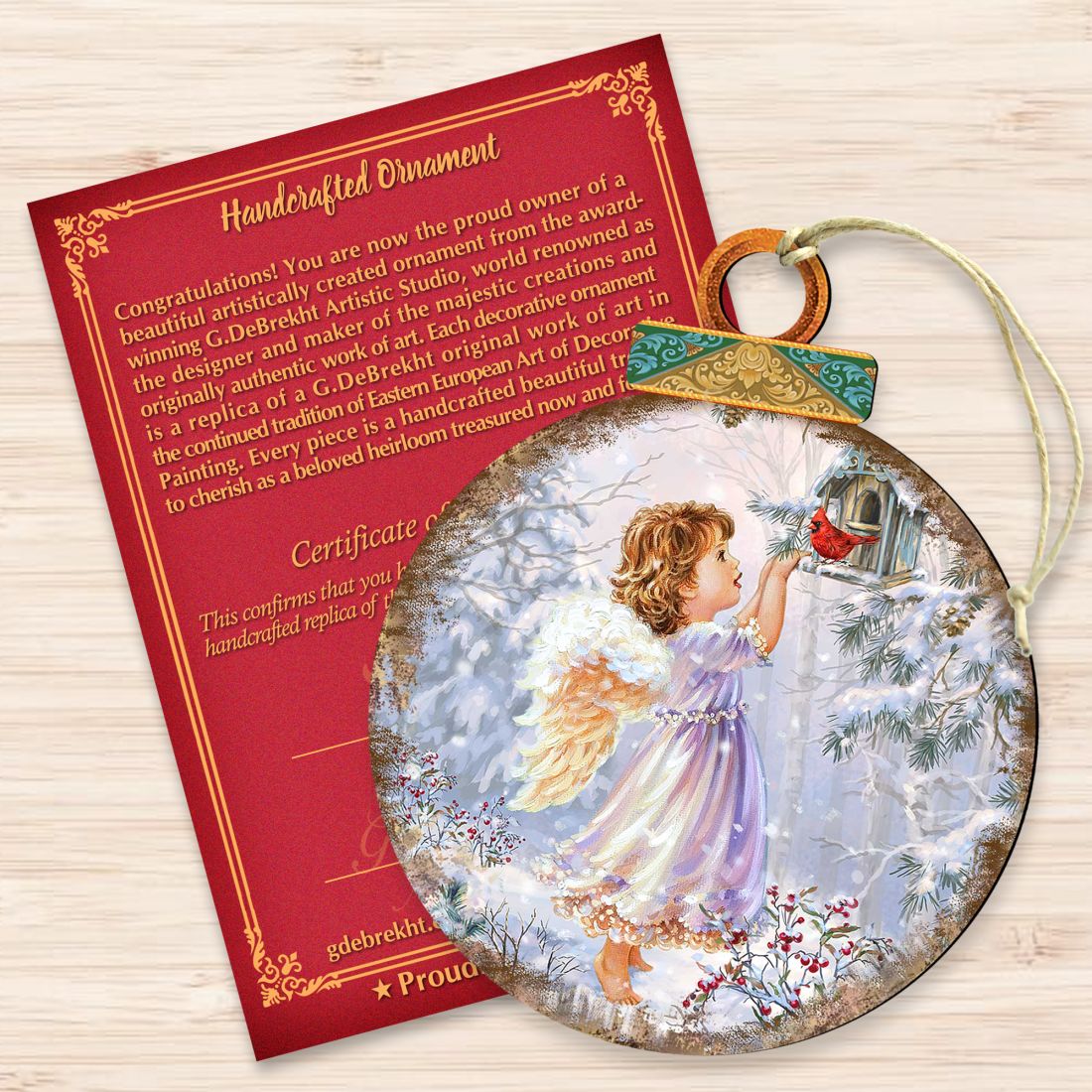 Adornos de madera "Little Christmas Joy" de Gelsinger - Decoración navideña - 8021118-1622