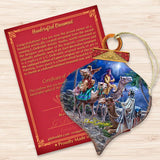 The Magic Wrap Christmas Wooden Ornaments by Gelsinger - Christmas Santa Snowman Decor - 8031024-1810