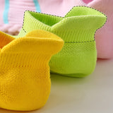 5 pares de calcetines deportivos profesionales para hombre, de verano, de malla fina, transpirables, absorbentes del sudor, antiolor, con protección para el talón y las orejas.