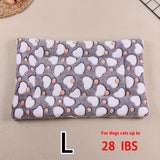 Manta rectangular para mascotas, resistente a la suciedad y para todas las estaciones - Cómoda cama con estampado de pata de perro y corazón (1 unidad)