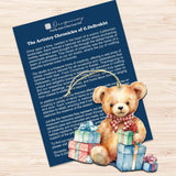 Christmas Teddy Bear Decorative Wooden Ornaments of 3 by G. Debrekht - Christmas Décor - 8091011-S3