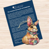 Easter Bunnies Wooden Ornaments Set of 3 by G. Debrekht - Easter Décor - 8091042-S3
