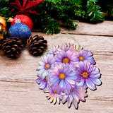 Flowers Decorative Wooden Ornaments Set of 3 by G. Debrekht - Love Family Décor - 8091076-1-S3