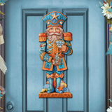 Coastal Nutcracker Outdoor Door Decor by G. DeBrekht - Coastal Holiday Decor - 8652753H