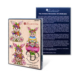 Easter Bunnies Wooden Clip-on Ornaments Set of 3 by J. Mills-Price - Easter Spring Decor - 8091046C-S3