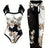 Women's Two-piece Casual Swimsuit P96 Black - Lootquake