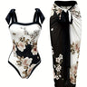 Women's Two-piece Casual Swimsuit P96 Black - Lootquake
