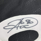 Camiseta de fútbol americano negra de Pittsburgh autografiada/firmada por Hines Ward (JSA COA)