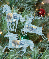 Wildlife Wooden Ornaments Set of 3 by G. DeBrekht - Wildlife Holiday Décor - 8100041S3
