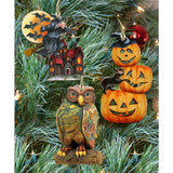 Classic Halloween Wooden Ornaments Set of 3 by G. DeBrekht - Christmas Décor - 8100084S3