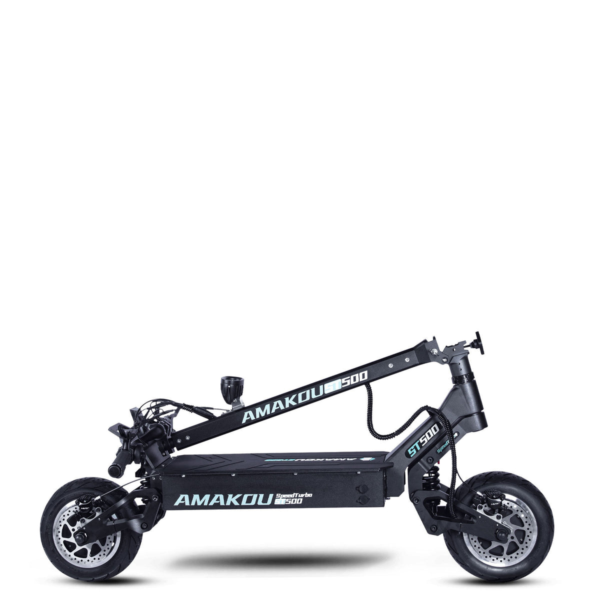 Patinete eléctrico plegable con motor de doble potencia de 72 V y neumáticos de carretera de 11 pulgadas