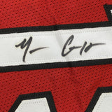 Camiseta de baloncesto enmarcada y autografiada de Mario Chalmers, 35 x 39, color rojo Miami, JSA COA