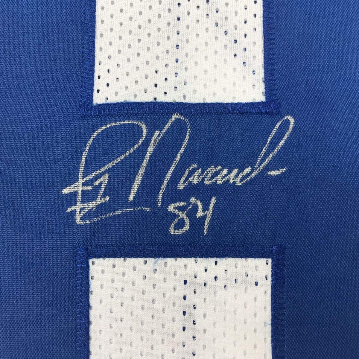 Camiseta de fútbol blanca de Dallas de Jay Novacek autografiada/firmada JSA COA