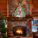 Christmas Arrival Christmas Door Decor by G. DeBrekht - Christmas Santa Snowman Decor - 8114020H