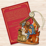 Nativity Christmas Wooden Ornaments by G. DeBrekht - Nativity Holiday Decor - 8114030