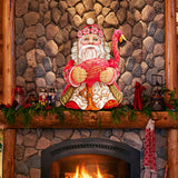 Flamingo Santa Tropical Door Decor by G. DeBrekht - Christmas Santa Snowman Decor - 8117835H