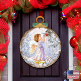 Little Christmas Joy Christmas Door Decor by D. Gelsinger - Christmas Santa Snowman Decor - 8121118H-1622