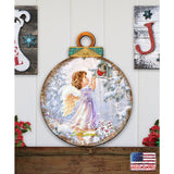 Little Christmas Joy Christmas Door Decor by D. Gelsinger - Christmas Santa Snowman Decor - 8121118H-1622