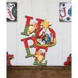 Decoración navideña para puerta de la Natividad de la Esperanza de G. DeBrekht - Decoración navideña de la Natividad - 8121461H