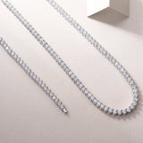 Solitude Luxury Fashion Set Mosan Diamond S925 Silver Necklace Rivaling Natural Diamonds - Lootquake