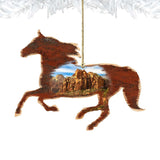 Adornos de madera con forma de caballo de Nature Wonders - Decoración navideña con temática de vida silvestre - 81981582